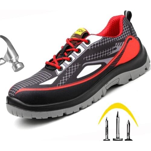 Indestructible Safety Boots Men Steel toe Smash-proof puncture-proof Industrial & construction protective shoes Breathable Shoes
