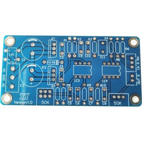 Low Pass Filter Bass Subwoofer Preamp PCB No electronic components