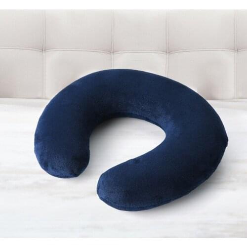 Ergonomic Design U-shaped Cervical Pillow Memory Foam Travel Neckrest Pillow Nap Pillow Cushion Student Adult Christmas Present