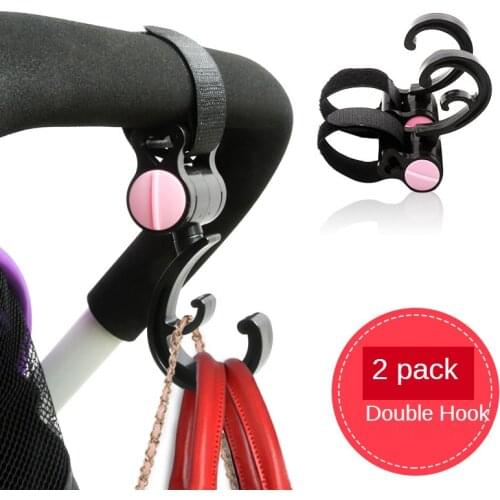 Can rotate 360 degrees stroller hook Velcro stroller hook childrens cart accessories