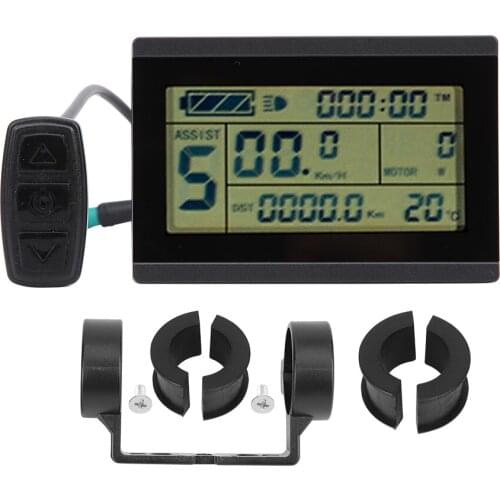 Electric Bike Conversion KT-LCD3U Horizontal Black&White Screen LCD Meter Waterproof Connector e-bike accessories