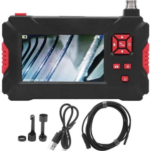 P30 8mm Dual Lens Industrial Endoscope with 4.3in 1080P LCD Display 9 Lights for Pipeline Inspection