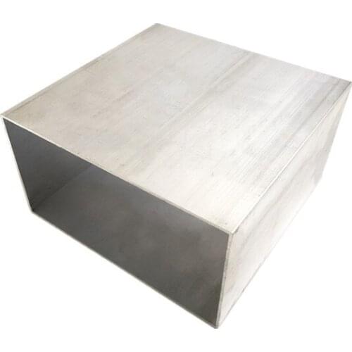 80mm*150mm*2mm square tube aluminum alloy hollow pipe rectangle straight duct vessel 100/200/300/400/500/550mm length