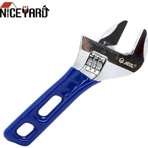 NICEYARD Adjustable Wrench Stainless Steel Universal Spanner Mini Nut Key Hand Tools Maximum 24mm Diameter