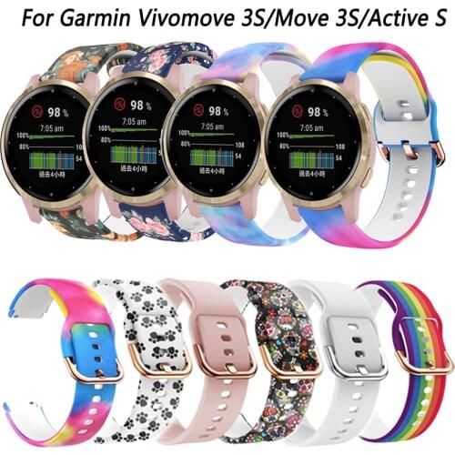 18mm Smart Watch Band For Huawei Bracelet B5 Accessories Silicone Strap Wrist For Garmin Vivomove 3S/Move 3S/Active S Quick Fit