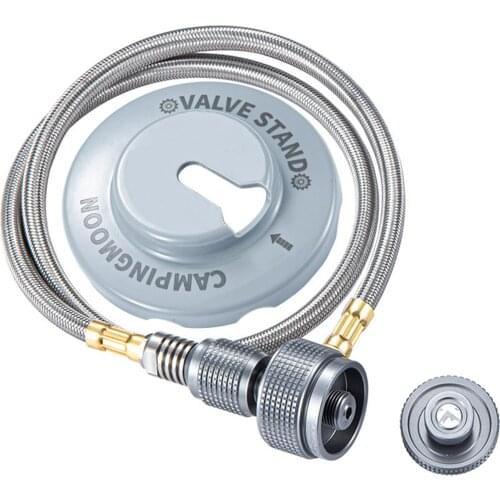 Gas Stove Adapter Hose with Fastener Base for Camping Cooking Picnic camp gear