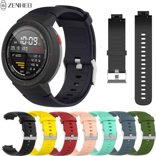 Silicone Watchband for Xiaomi Huami Amazfit Verge 3 Smart Watch Band Replacement Bracelet Strap for Huami Amazfit Verge 3