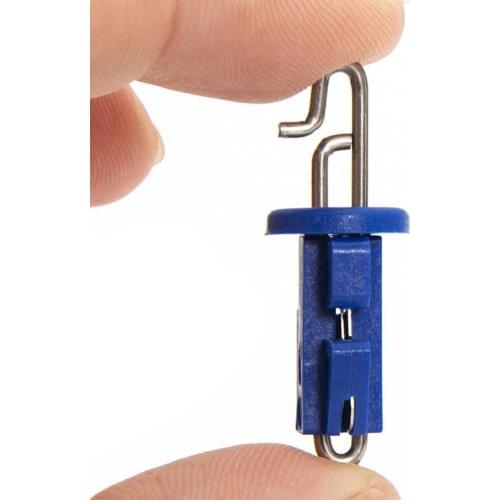 10Pcs/Set Umbrella Style Hook Bait Clips Reusable Blue Fishing Splash Down Hook Bait Release Clip for Outdoor Fishing Accessory