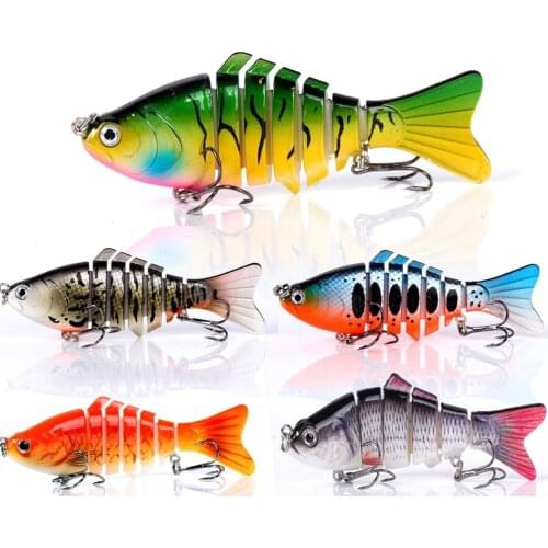 10cm Multi-section Fishing Lure Bionic Fake Lure Set Freshwater Broken Section Fish Mouth