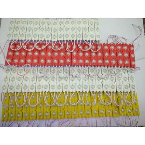 20pcs/lot 5630 3 LED Modules injection LED bar light white warmwhite blue green red module Waterproof IP68 DC12V for decorate