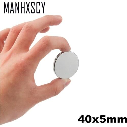 20pcs Neodymium N35 Dia 40mm X 5mm Strong Magnets Tiny Disc NdFeB Rare Earth For Crafts Models Fridge Sticking magnet 40x5mm