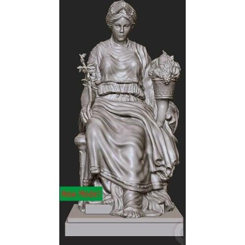 3D model for cnc 3D CNC machine in STL file format Peaceful lady