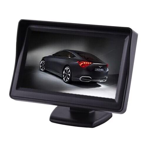 4.3" LCD Car Dashboard Monitor for Rearview Vehicle Backup Parking Cameras