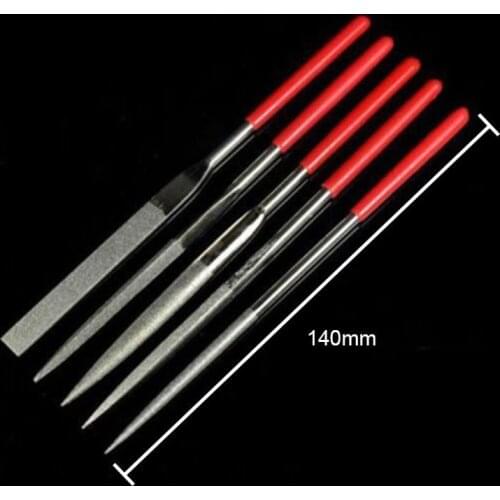 5pcs/Set Metal Needle Files Set Carving Jewelry Diamond Glass Stone Wood Tool Deburring Mirror Tile Ceramics Metal Crystal