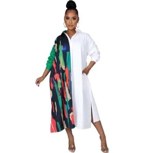 African Dresses For Women 2021 New African Clothes Dashiki White Print Ankara Dresses Bazin Traditional Robe Africa Long Dress