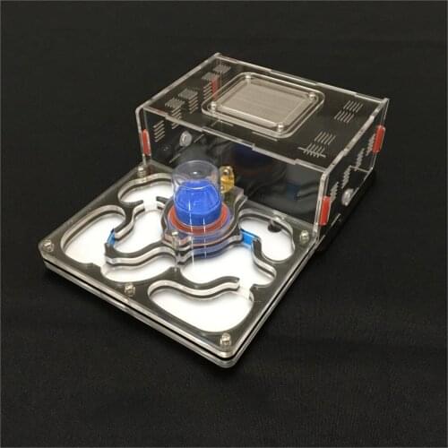 L size plane design 9color available ant farm acrylic moisture with feeding area, insect ant villa pet advanced mania farm ants