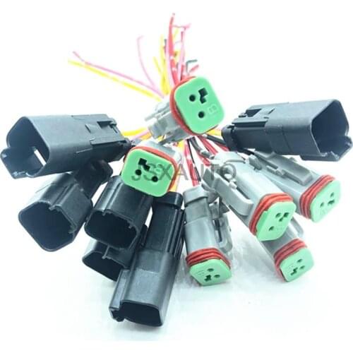 Excavator accessories For KOMATSU PC-7 CATERPILLAR high temperature wire plug hydraulic pump solenoid valve small square plug