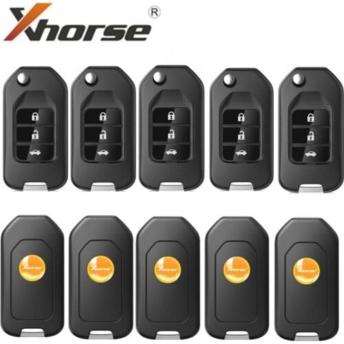 XHORSE XNHO00EN Wireless Universal Remote Key Fob 3 Buttons for Honda English Version Work with VVDI Mini Key Tool 10pcs/lot