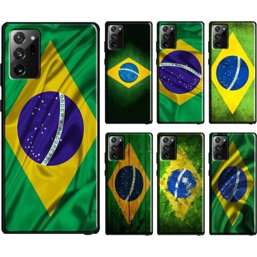 Brazil Flag Case For Samsung Galaxy S10 Plus S8 S9 S20 FE Note10 Plus Note9 Note20 S21 Ultra Cover Bag