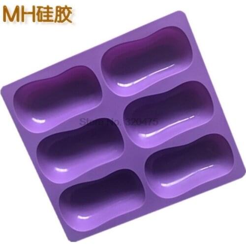 DHL 100pcs Cake Mold Silicone Safe Non-toxic Mould Homemade Soap Mold for Candy Biscuit Ice Lattice Ice Tray 205*185*35mm