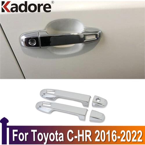For Toyota C-HR CHR 2016 2017 2018 2019 Chrome Front Door Handle Cover Trims Decoration Exterior Accessories Car Styling