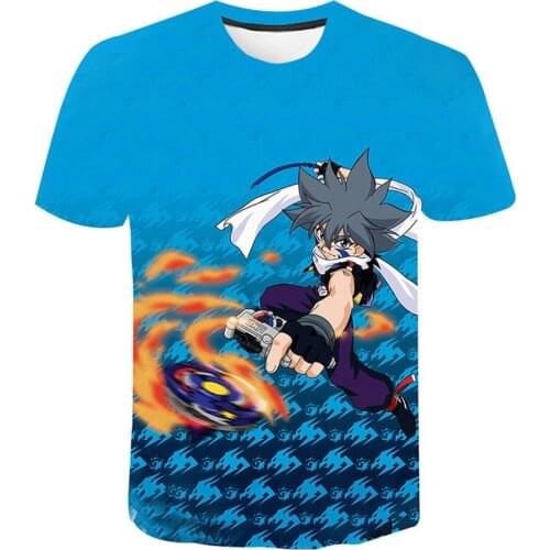 Beyblade Burst 3D Print T-shirt Men Women 2021 Summer Fashion Short Sleeve T Shirts Casual Streetwear Hip Hop Tops