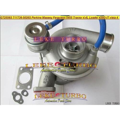 GT2556S 711736-5026S 711736 2674A226 2674A227 Turbo For Perkin Massey Ferguson 5455 Tractor 4.4L Loader Backhoe 420D-IT vista 4