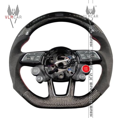 Private Custom Carbon Fiber Steering Wheel for Aud i A3/S3 A4/S4 A5/S5 Sline LED