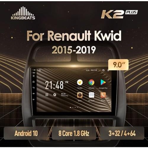 KingBeats Android 10 Octa-Core head unit HU 4G in Dash Car Radio Multimedia Video Player Navigation GPS For Renault Kwid 2015 2016 2017 2018 2019 no dvd 2 din Double Din Android Car Stereo 2din