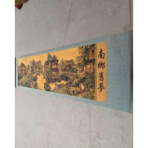Chinese Calligraphy And Painting (Nanxiang Past Dream Map) Handicraft Home Decoration