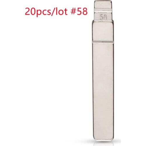20pcs/lot Metal Uncut Flip KD Remote Car Key Blade Type #58 VA2 For Citroen C4 Sega Triumph Peugeot 307 308 407 408 Renualt