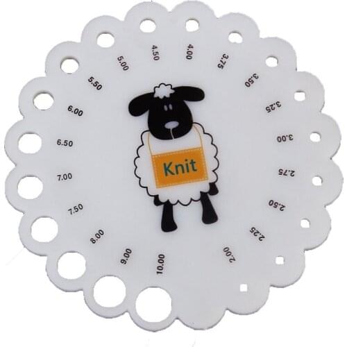 Knitting Needle Gauge Ruler