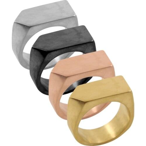 Fashion Arrow Design Simple Ring For Men Women 9MM High Polished Trendy Finger Rings Jewelry Gifts