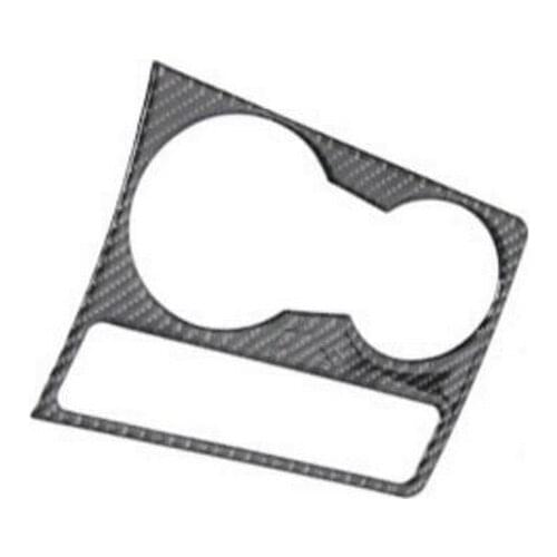 For Audi A4 B8 A5 2009 -2015 Carbon Fiber 3D Stickers Water Cup Holder Frame Trim Cover Car styling Interior Accessories
