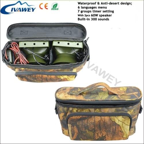 Support Arabic Russian Italian 60W speaker Hunting Bird Sound Mp3 player goose duck Crow sounds caller hunting decoy with timer