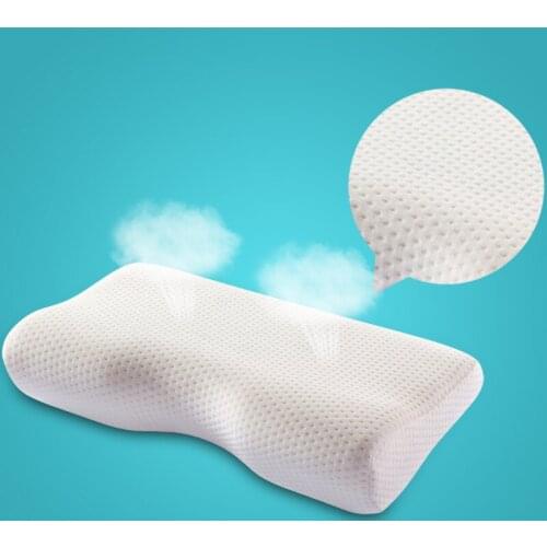 Memory Foam Orthopedic Neck Soft Pillow Massager Fiber Slow Rebound Foam Travel Pillow Cervical Health Care 12