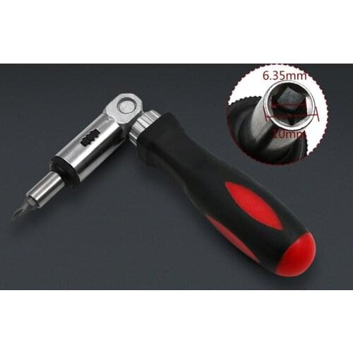 Adjustable Ratchet Screwdriver 1/4 Inch Hex Wrench Screwdriver Sockets