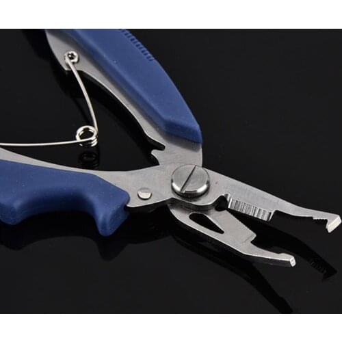 Stainless Steel Fishing Pliers Split Ring Scissors Sharp Fish Wire Line Cutter Hook Removers Braid Cutter Outdoor Fishing Tools