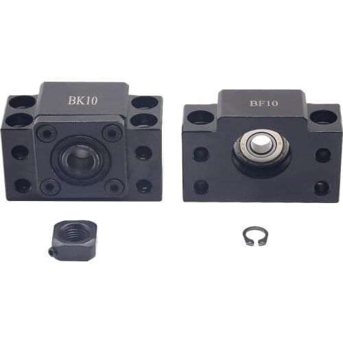 SFU1204 Ballscrew End Supports 1pc BK10 + 1pc BF10 1204 ballscrew End Support CNC Parts for SFU1204