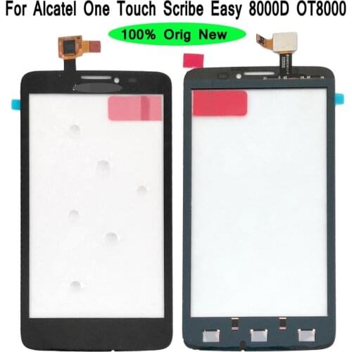 Shyueda 100% Orig New For Alcatel One Touch Scribe Easy 8000D OT8000 Outer Front Glass Touch Screen Digitizer