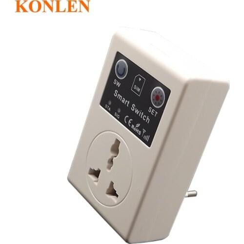 Cellphone remote control power gsm switch socket by call or sms for home automation