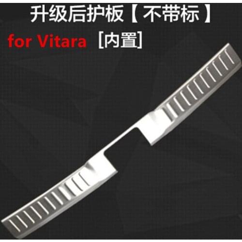 Car styling for Suzuki Vitara 2015 2016 2017 2018 ABS 2 generations Rear Bumper Protector sill Trunk Rear guard Tread Plate