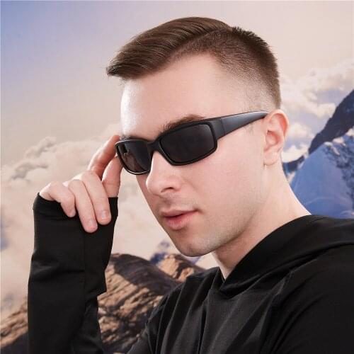 Vazrobe Driving Glasses Male Fashion Outdoor Polarized Sunglasses Men Fishing Goggles Matte Black Ultralight High Quality