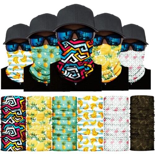 Windproof Cycling Scarves Men Women Outdoor Sports Fishing Bandana Half Face Mask Creative Neck Guard Camping Riding Headband