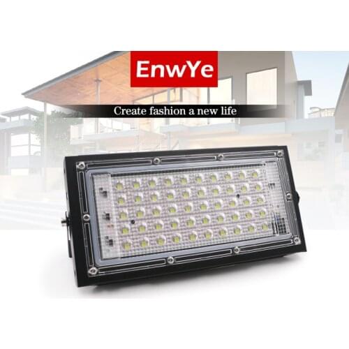 Waterproof 3000/6500K LED Flood Light Outdoor 50W Waterproof Security Spotlight Garden Lamp 110V 220V