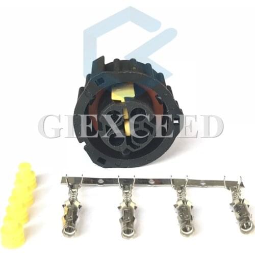 2 Sets 4 Pin 1-1813099-1 967325-1 1-1813099-2 Car Plug Speed Sensor Socket Waterproof Auto Wiring Car Connector