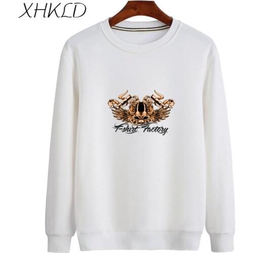 Winter Capless Hoodies casual Sweatshirt Men Long Sleeve Solid print Harajuku Pullover Loose Sportswear Tracksuits Moleton