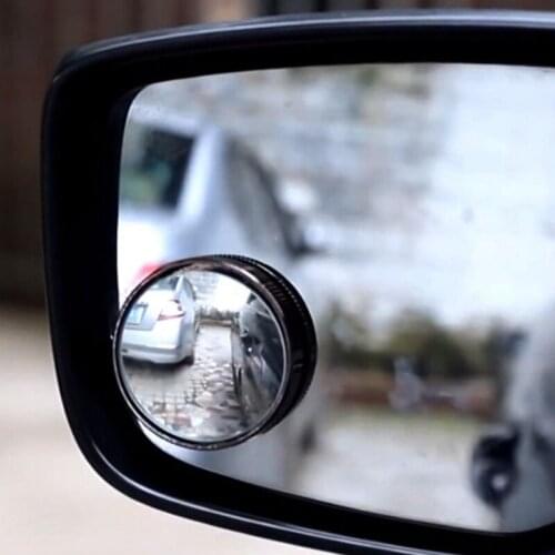 1/2PCS Auto Car Mirror 360 Wide Angle Round Rearview Mirror Accessories Vehicle Side Blind Corner Mirror Convex Suction Cup Type