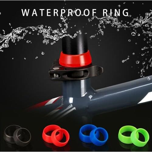 1Pc Bicycle Seatpost Protective Rubber Ring Dustproof Cover Silicone Bike Seatpost Waterproof Ring Frame Protective Accessories