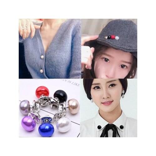 New fashionUniversal Pearl Collar Cardigan Shawl Pin Pin DIY Scarf Collar Pin Brooch